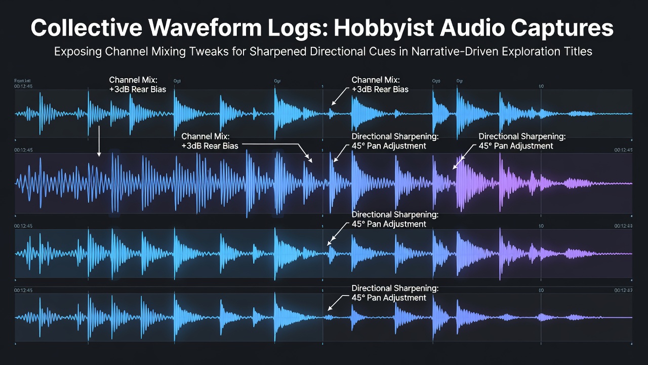 Collective Waveform Logs from Hobbyist Audio Captures Expose Channel Mixing Tweaks That Sharpen Directional Cues Across Surround Arrays in Narrative-Driven Exploration Titles