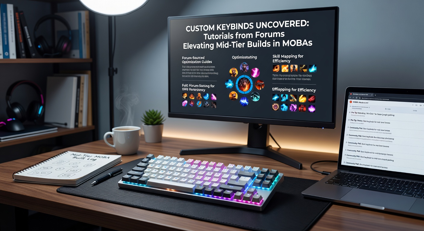 Screenshot of a popular Reddit forum thread detailing step-by-step custom keybind tutorial for Dota 2, with user comments and performance graphs