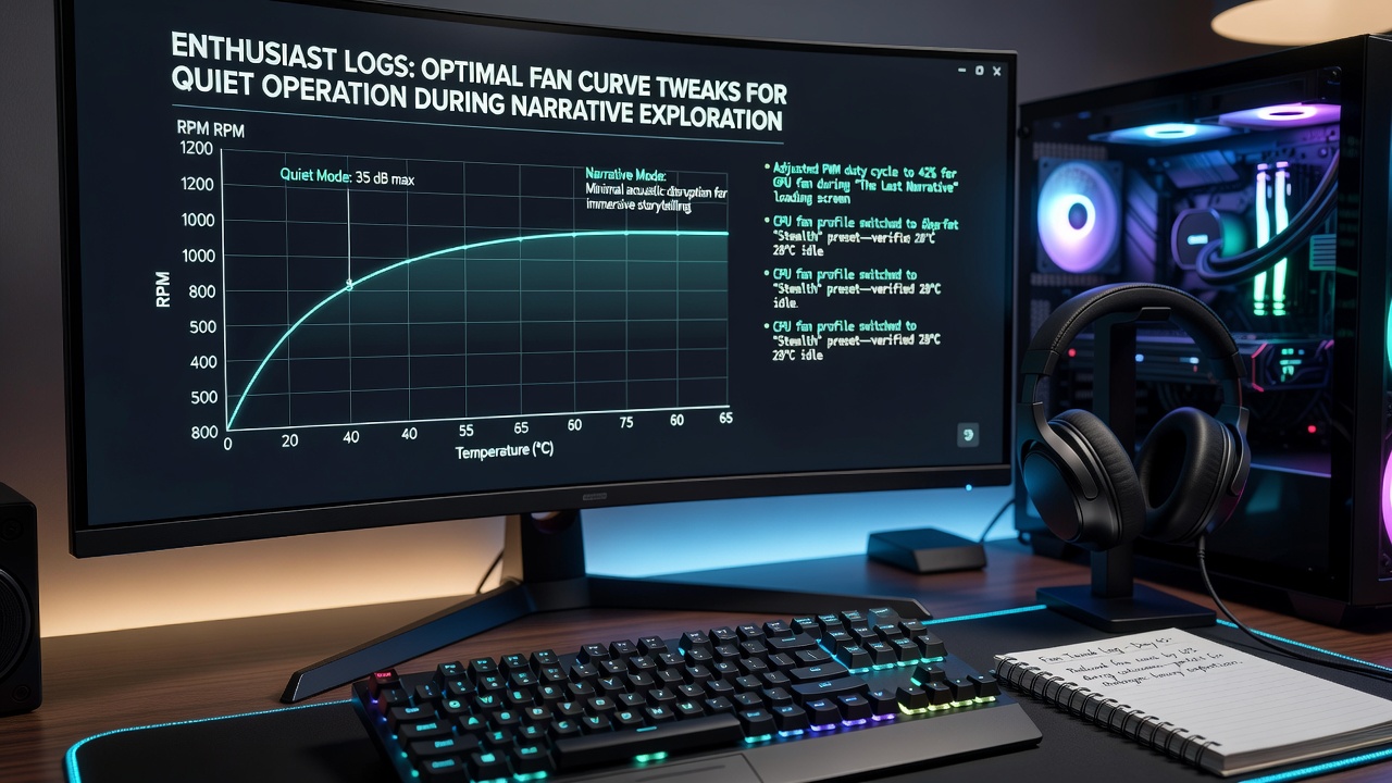 Fan curve graph from enthusiast monitoring software