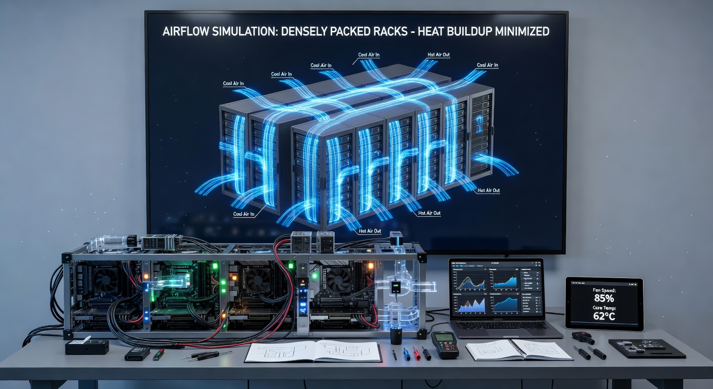 Detailed view of airflow channels and fan placements reducing heat in compact esports PC builds