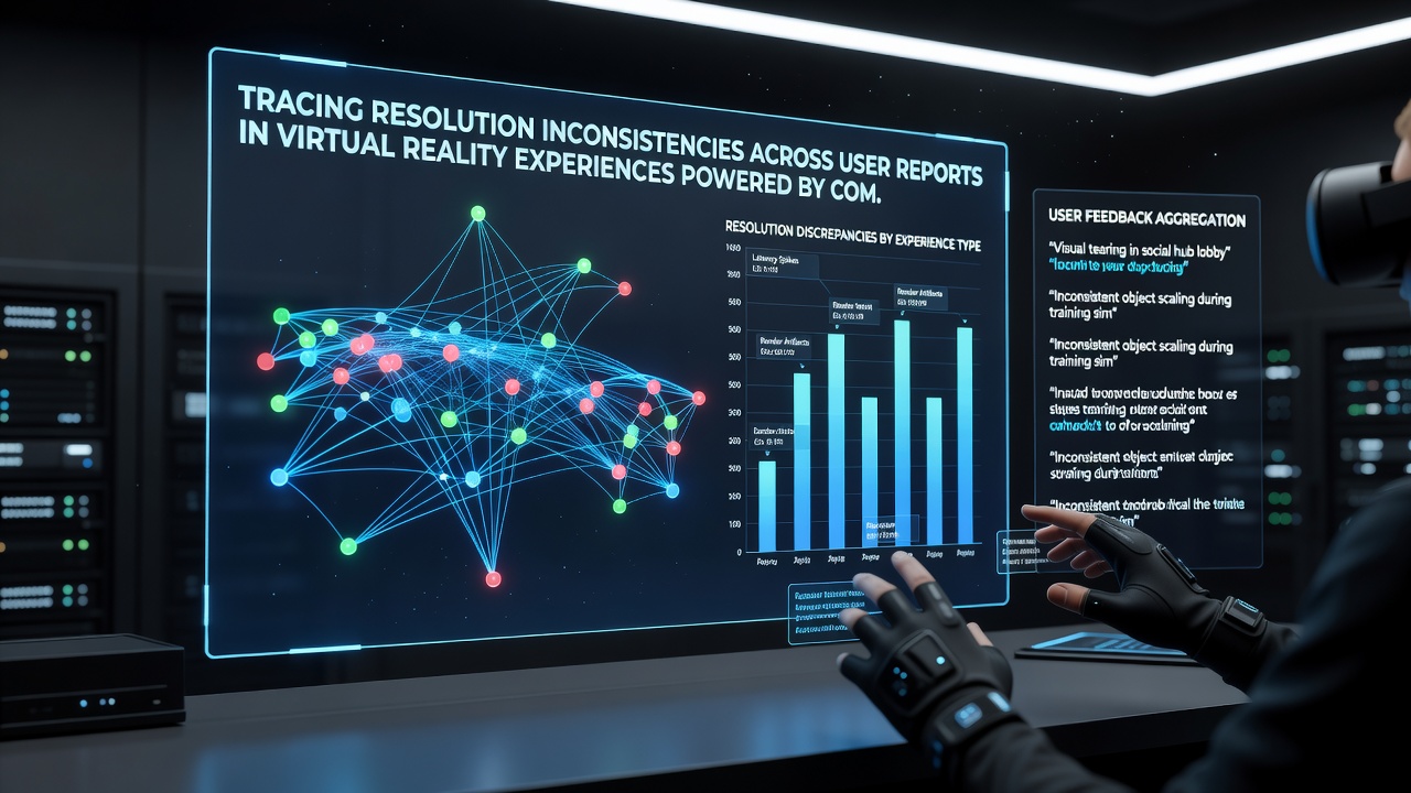 Detailed view of VR resolution calibration tools and user configuration files